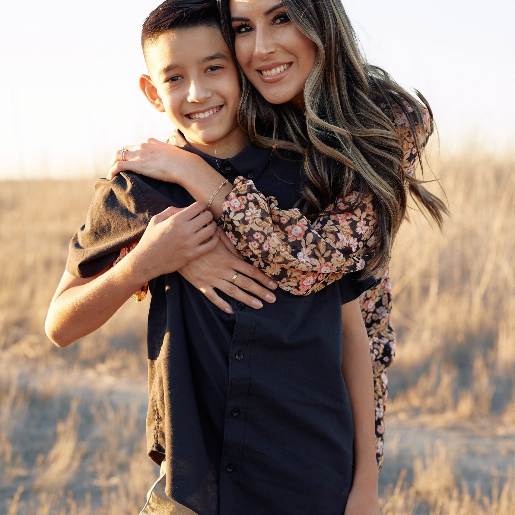 Rienne Duran and her son.
